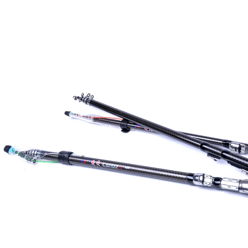 

BlueSardine Telescopic Fishing Rods Carbon Fishing Tackle Fish Pole Equipment Spinning Rod 2014 5.4M 4.5M