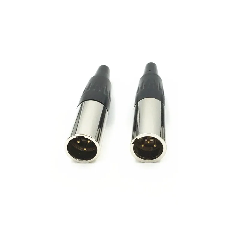 10 шт./лот хорошее качество Мини XLR 3Pin штекер аудио микрофон коннектор|Соединители|