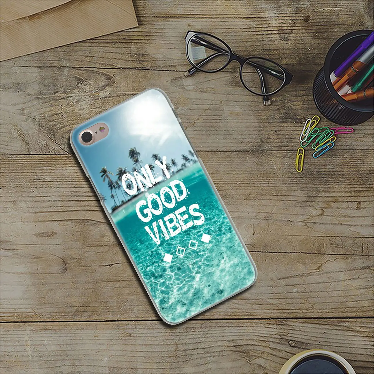 Lavaza пословица фраза девиз Good Vibes Только любовь Жесткий чехол для телефона iPhone XR X XS