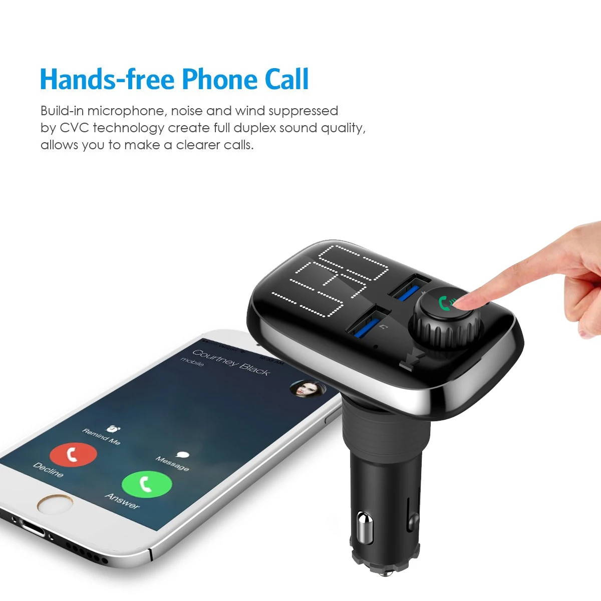 12 24 V BT74 FM передатчик Aux модулятор Bluetooth Handsfree Car комплект Автомобильный MP3 плеер с