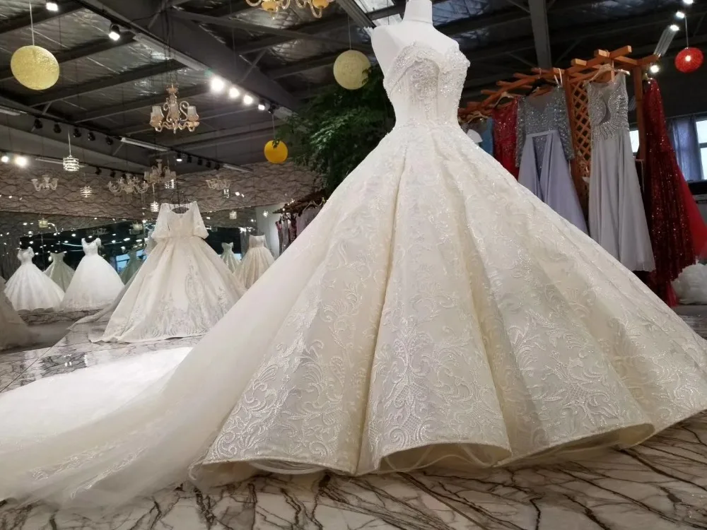 100% реальные фотографии роскошное платье невесты De Mariage 2018 свадебные платья с