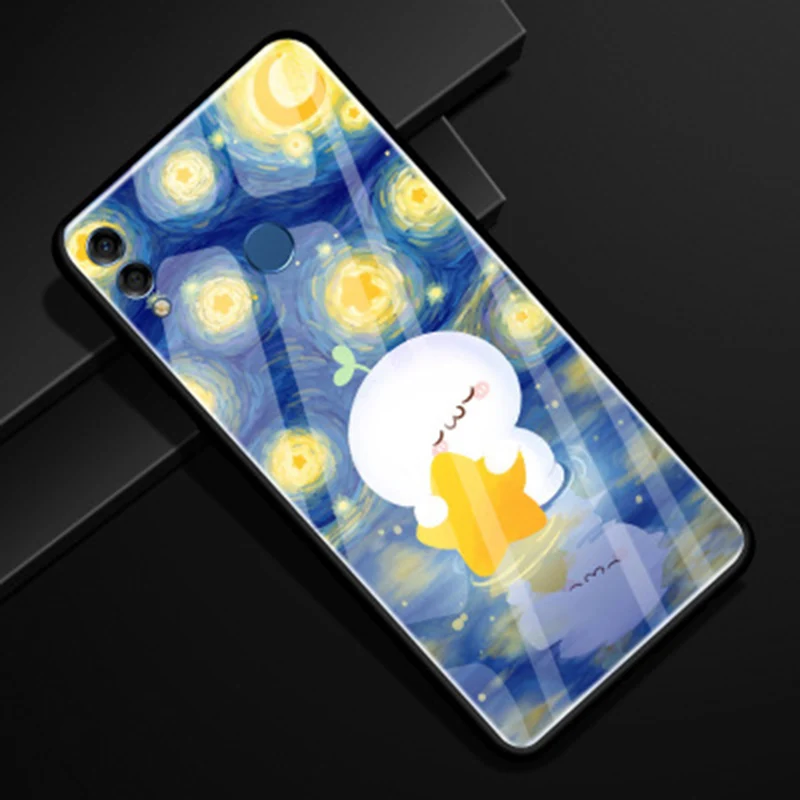 Мода Закаленное Стекло чехол для huawei Honor 8X Защитные чехлы 8 X Honor8X Чехлы| |
