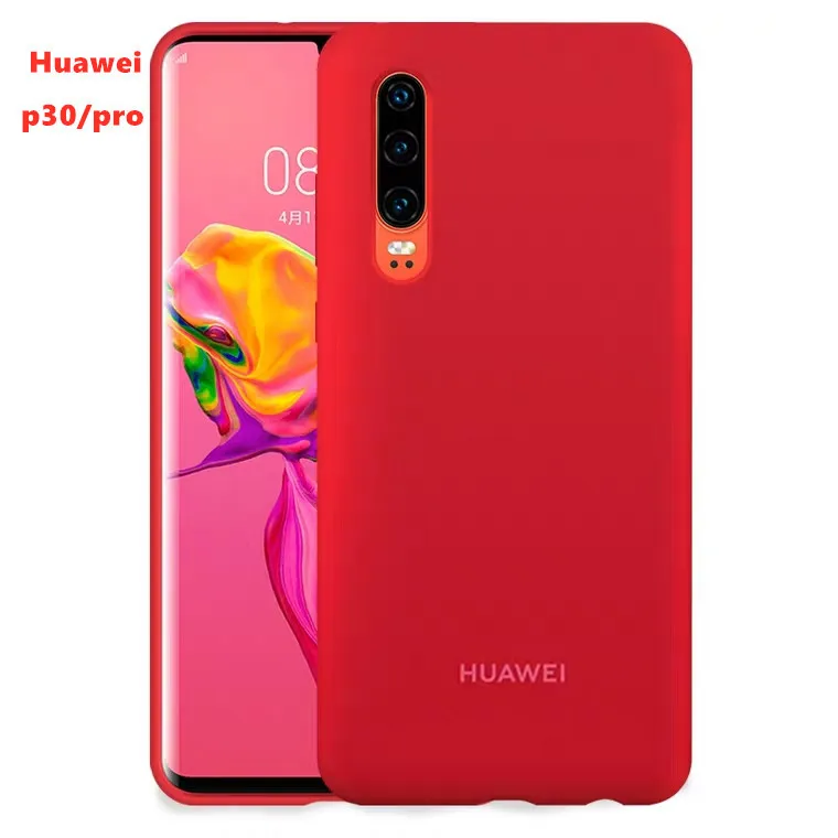 Чехол для Huawei P30 Pro 100% оригинал от HUAWEI Официальный жидкий силиконовый защитный