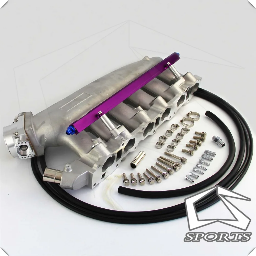Intake Manifold +Fuel Rail &amp90-85mm Q45 Throttle Body Fits For N*issan R*33 R*32 R*B25DET | Автомобили и мотоциклы