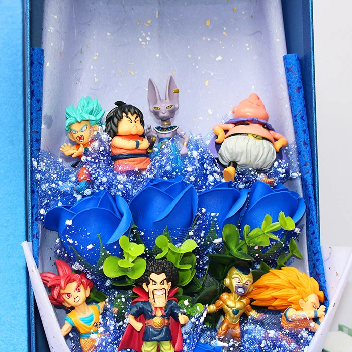 Новое поступление Dragon Ball Z фигурка игрушки букет цветов пиколо Гохан Гоку Чичи Свадебная модель Dragon Ball Z игрушки для детей подарок для мальчика