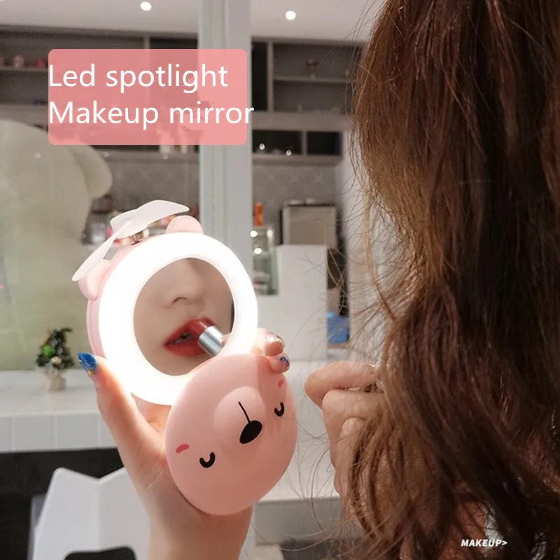 Удобный охлаждающий вентилятор светодиодный светильник для макияжа портативный