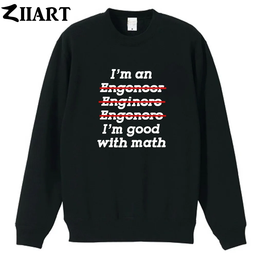 

Мужская хлопковая флисовая толстовка GEEK I AM AN инженер I GOOD AT Математика парная Одежда для мальчиков мужская осенне-зимняя флисовая толстовка