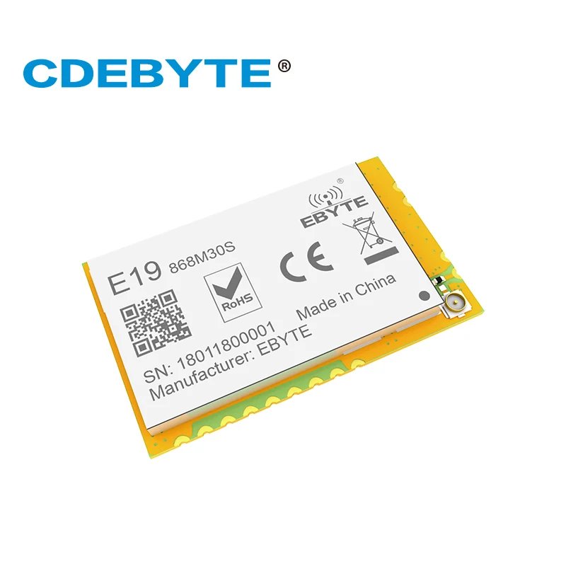 E19 868M30S Lora Дальний диапазон SX1276 868 МГц 1 Вт IPX штамп отверстие антенна IoT uhf