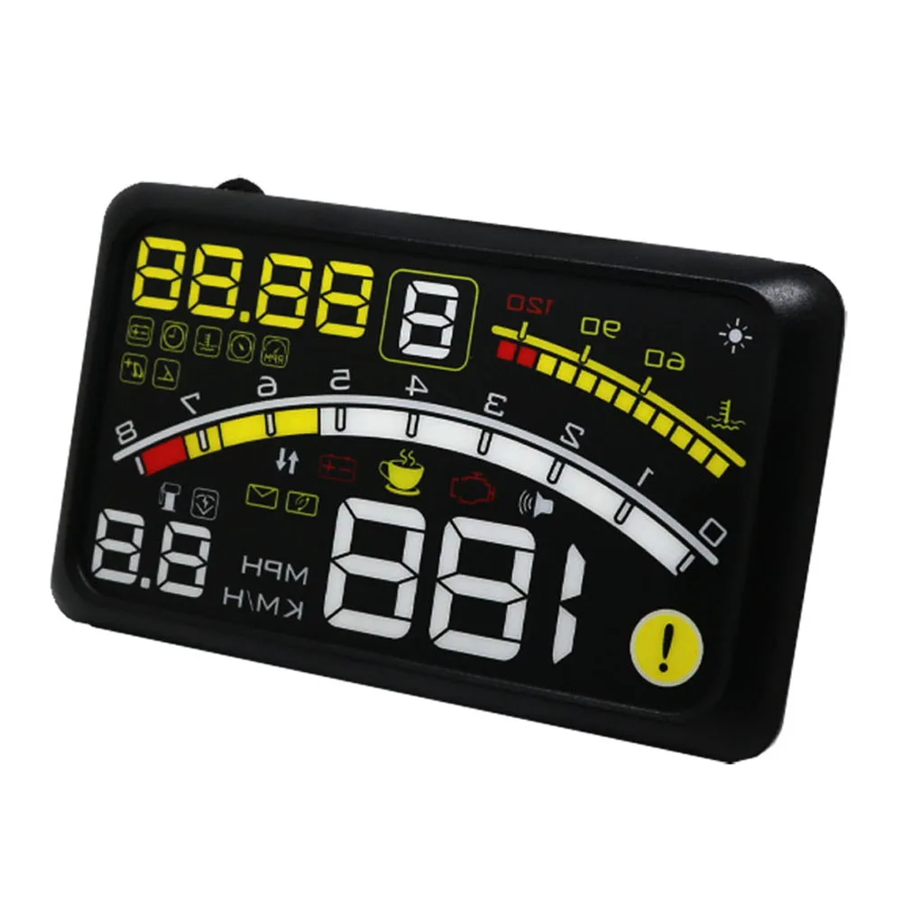 EANOP 5 Plus автомобильный HUD Дисплей OBD2 проектор скорости мониторинг автомобильной