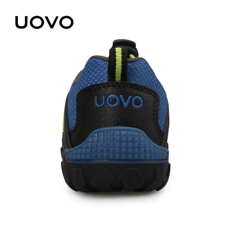 UOVO детская обувь Racing Стиль мальчиков обувь для детей дышащая обувь для маленьких мальчиков и девочек Детские кроссовки Осенняя обувь Eur28-35