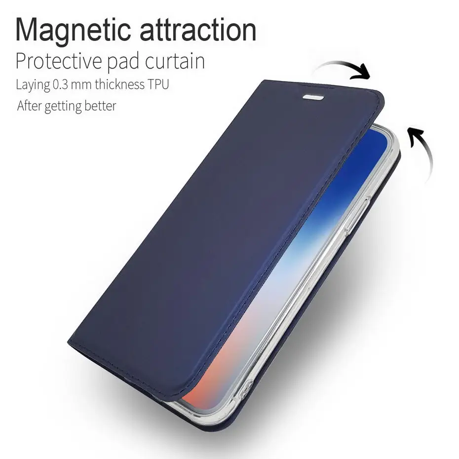 Чехол книжка с магнитной застежкой для телефона Xiaomi Mi 8 9SE F1 5X 6X Redmi 5 5A 6 6A Pro Plus 7 S2 4X