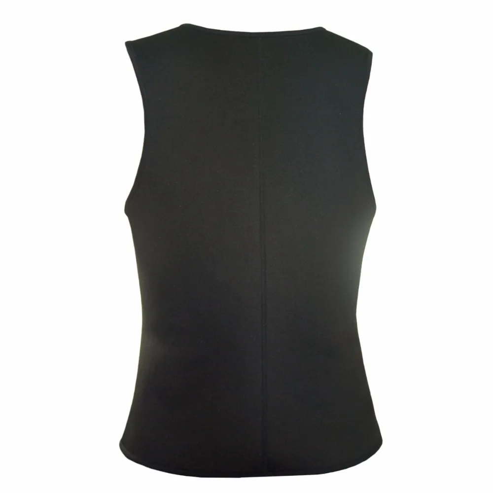 S 4XL Для мужчин на молнии жилет для похудения Body Shaper неопрена сжигание жира животе