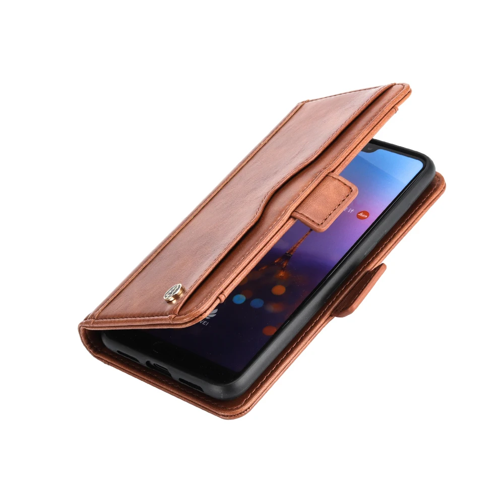 Vintage Wallet Flip Kickstand Phone Bag Case for Huawei P20 Pro Credit Card Holder Coque Cases P20Pro Cover | Мобильные телефоны и