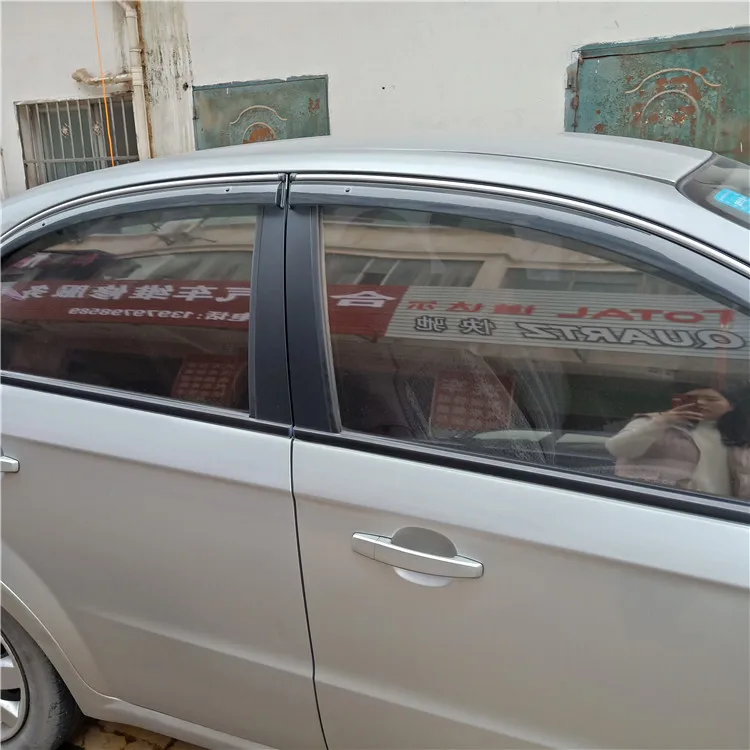Пластиковый козырек для окон Chevrolet AVEO защита от солнца дождя 4 шт./компл. 2011/13/14/16/17