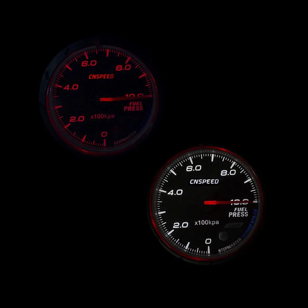 CNSPEED 60 мм гоночный автомобиль топливный пресс Датчик ure 0 10BAR и свет авто