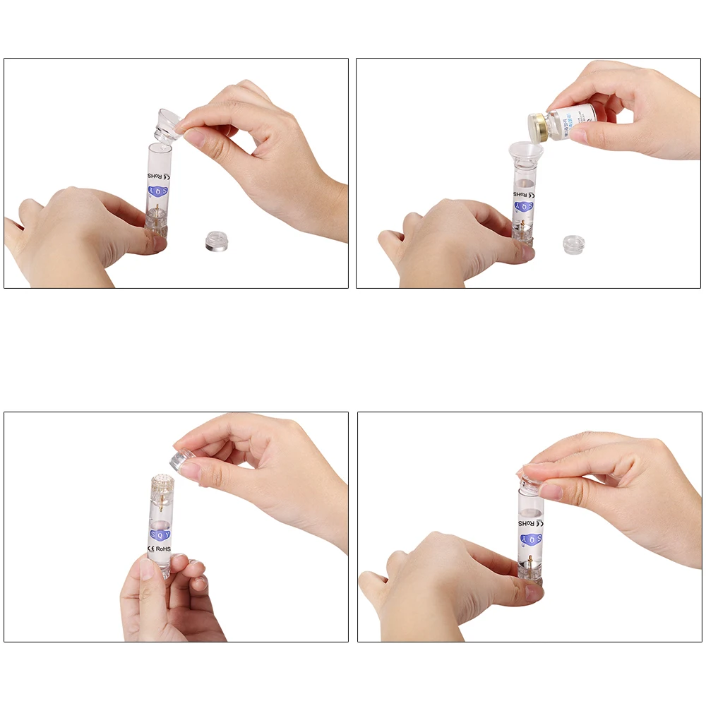 Дерма ролик иглы титановая Золотая Derma Штамп для женщин красоты уход за кожей