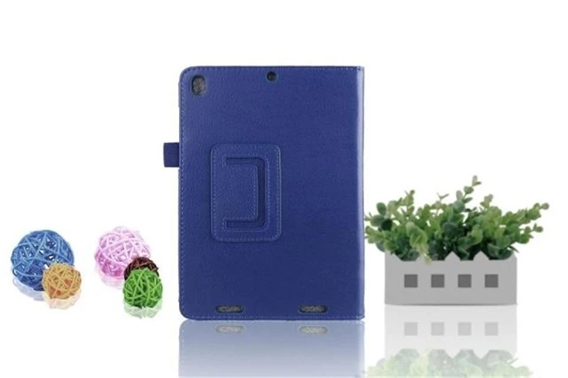 Ультратонкий чехол mi tab 1 для Xiao mi Tablet mi Pad 1, 7,9 дюйма, чехол для планшета с рисунком личи из искусственной кожи, складной чехол, чехол