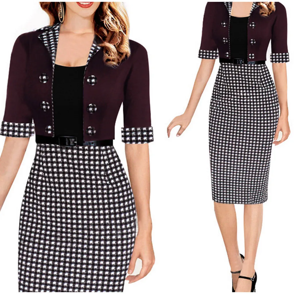 Женское облегающее платье миди повседневное средней длины с принтом и