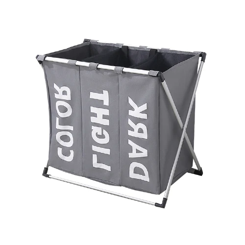 Gray Storage basket Корзина для хранения Складная Сумка Oxford водонепроницаемый домашний чехол в ванную большая прачечная грязная одежда чехол один ящик с отделениями Организации - Цвет: Gray Storage basket