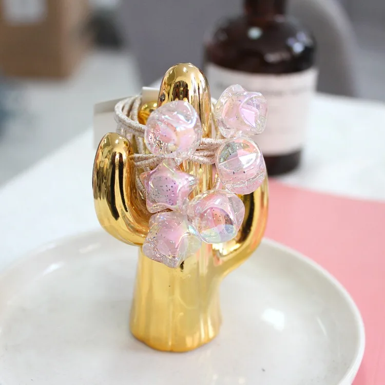 2 шт. милый головной убор принцессы со звездой эластичные резинки для волос