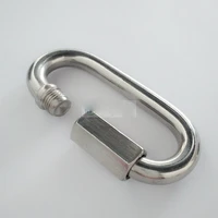 m3 5m4m5m6m8m10m12 multifunctional 304 stainless steel spring snap carabiner quick link lock ring hook