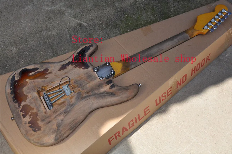 Винтажный стиль custom shop Ограниченная серия Masterbuilt srv stevie ray vaughan tribute электрогитара-189-5