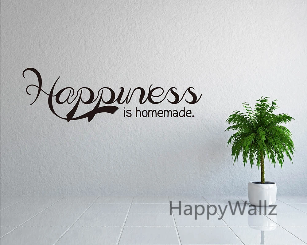 Happiness is домашняя семейная Цитата Наклейка на стену декорирование сделай сам