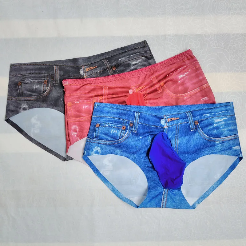 Мужские трусы с низкой посадкой Sissy Pouch эластичные карманом для пениса