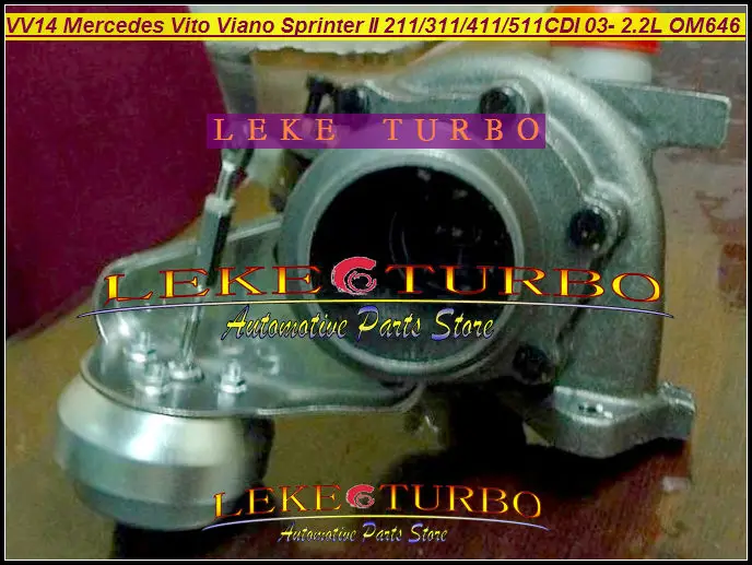 RHF4 VNT VV14 VF40A132 A6460960199 Turbo For Mercedes PKW Vito 111 115 W639 Viano Sprinter II 211 311 411 511CDI 03- OM646 2.2L |