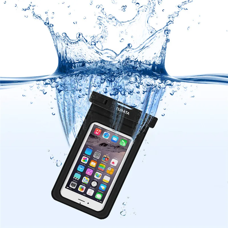 Turata IPX8 Waterproof Case Cover For iPhone 4S 5 5S 6 6S 7 Plus Samsung Galaxy S5 S6 S7 S8 Edge Mobile Phone Bag Up to 6.0&quot | Мобильные