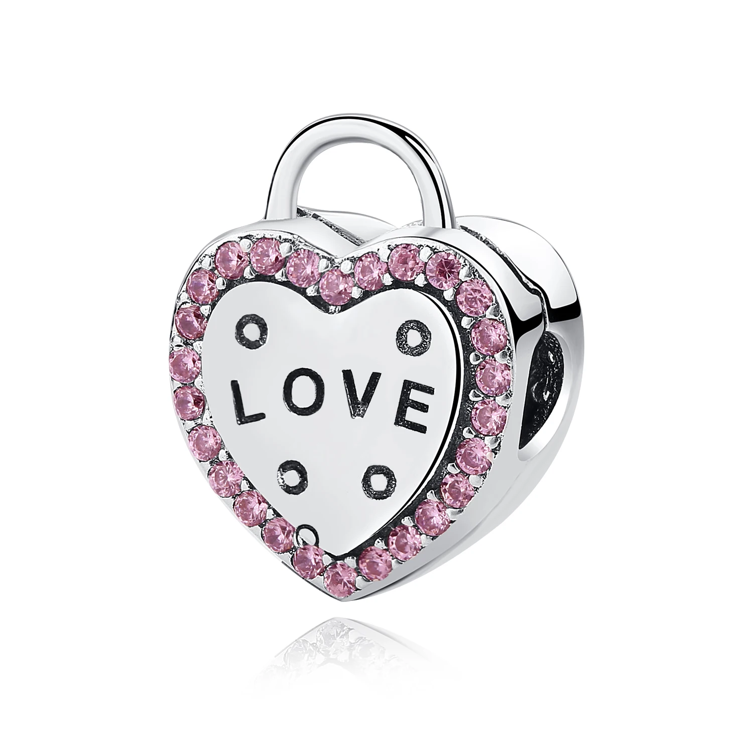 Подарок на день Святого Валентина 925 стерлингового серебра браслеты с подвесками