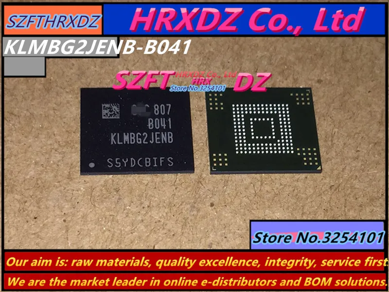 

SZFTHRXDZ 100% new original 1PCS 2PCS 5PCS KLMBG2JENB-B041 BGA EMMC 32G KLMBG2JENB B041