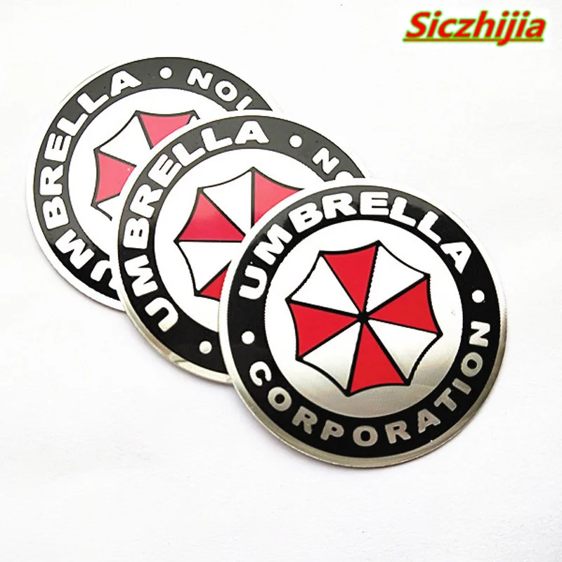 3D алюминиевый зонт для моделирования автомобиля автомобильная наклейка