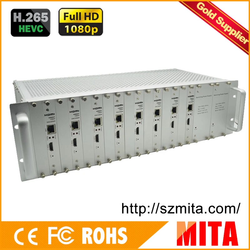H.265 MPEG 4 AVC 8 Каналы hdmi dvb c кодировщик модулятор для VLC Media сервер Xtream коды|dvb-c