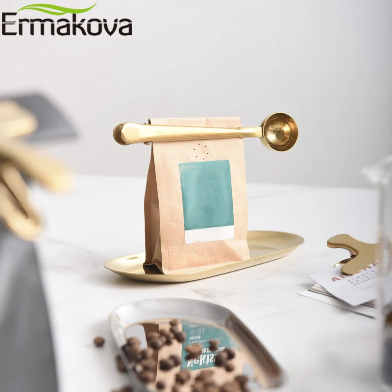 ERMAKOVA кофе круглая ложечка из нержавеющей стали мерный совок 1 чашка молотый кофе измерение количества Сахара Совок 15 мл чайная ложка инструмент для кофе