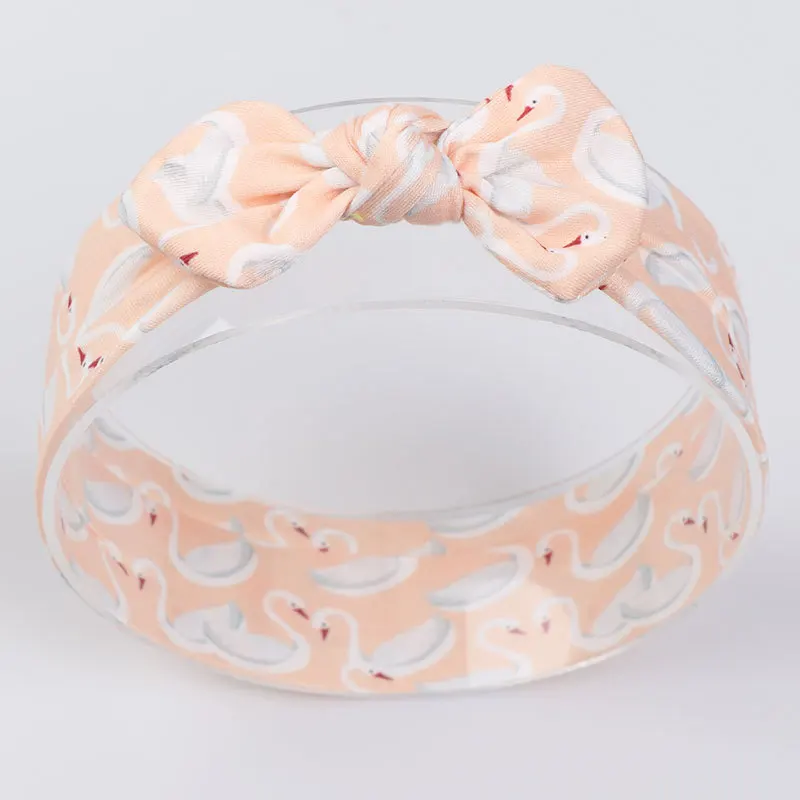 3 шт./лот новая повязка на голову для девочек хлопковая с бантом Детские