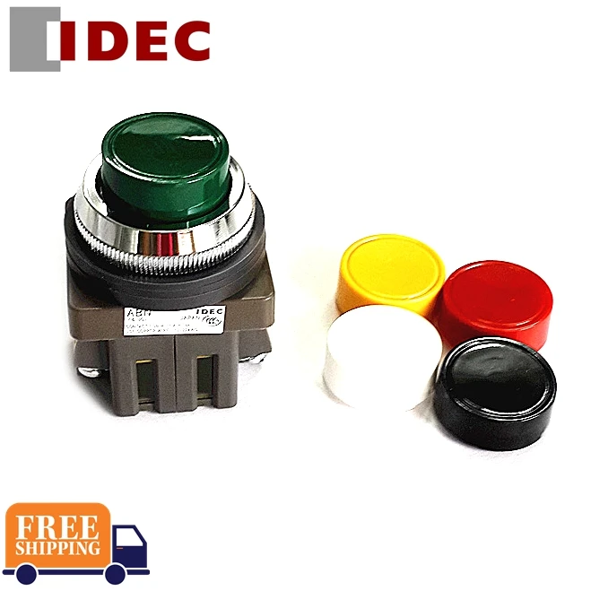 

5PCS IDEC SWITCH ABN ABN210 ABN201 ABN211 ABN220 G R B Y W S 30mm 1NO 1NO Self-reset button SWITCH ABN211G ABN211R