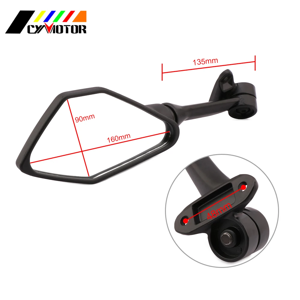 

Motorcycle Left Right Side Rear Rearview Mirror For KAWASAKI Ninja 300 2013 2014 2015 2016 13 14 15 16