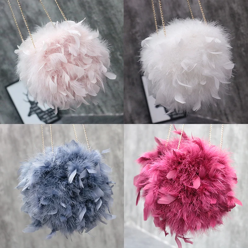 Меховая сумка для женщин портативная Милая Наплечная Сумка через плечо из