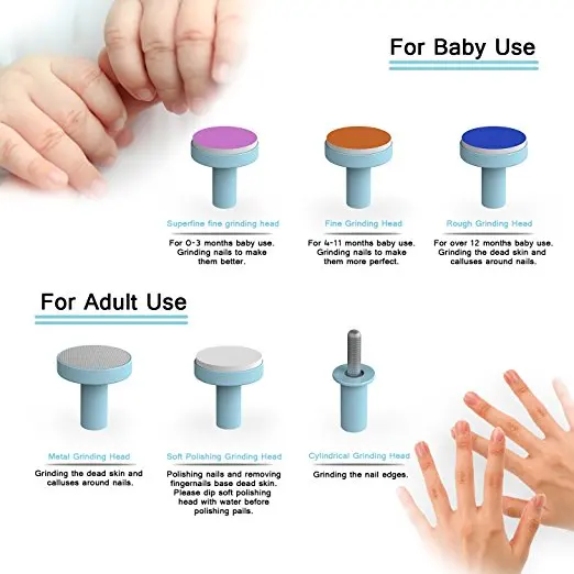Пилочки для ногтей детей электрическая пилочка триммер новорожденных малышей