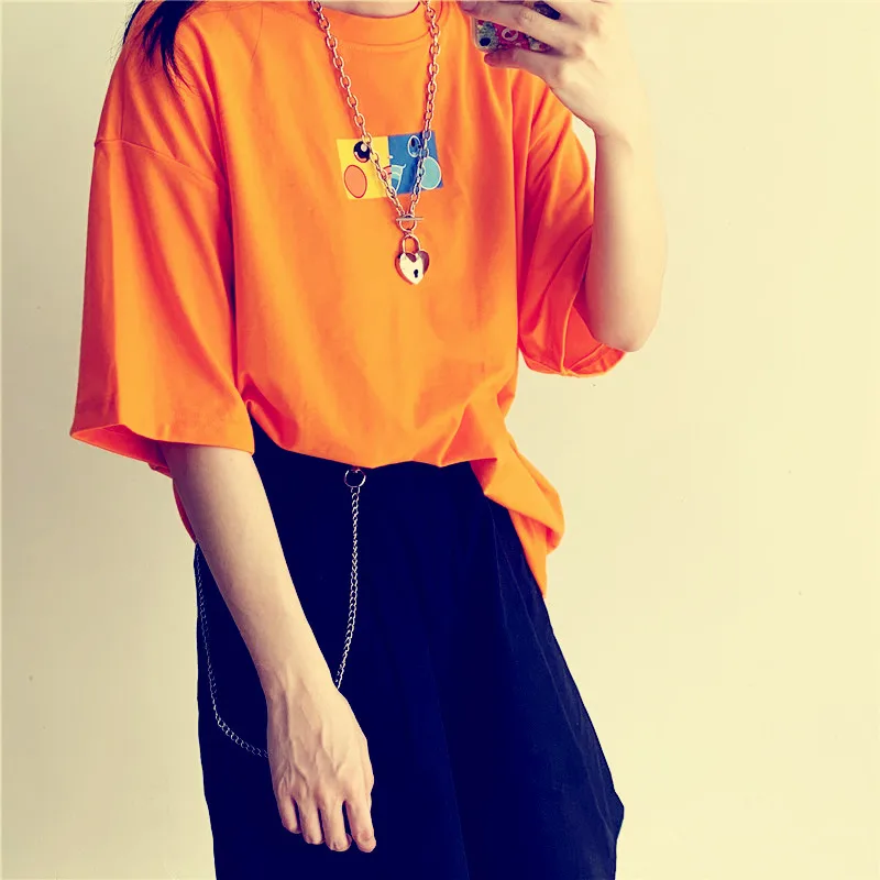 Ins/летние футболки в японском стиле с героями мультфильмов; kawaii; Милые оранжевые футболки с короткими рукавами и принтом Пикачу; unise; YQ-1011