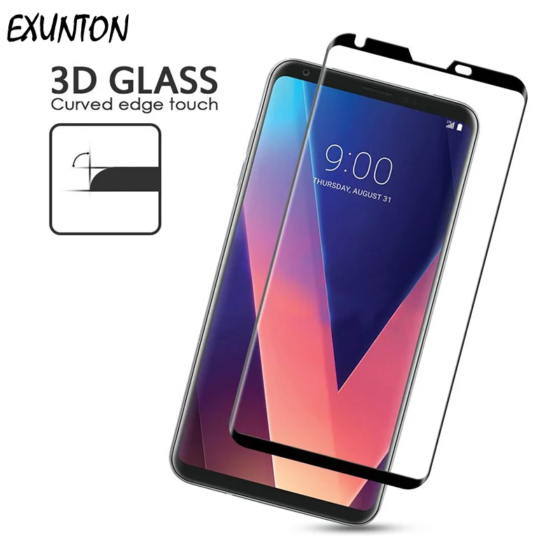 Чехол EXONTON для LG V30 Защитная пленка экрана из закаленного стекла 9H чехол