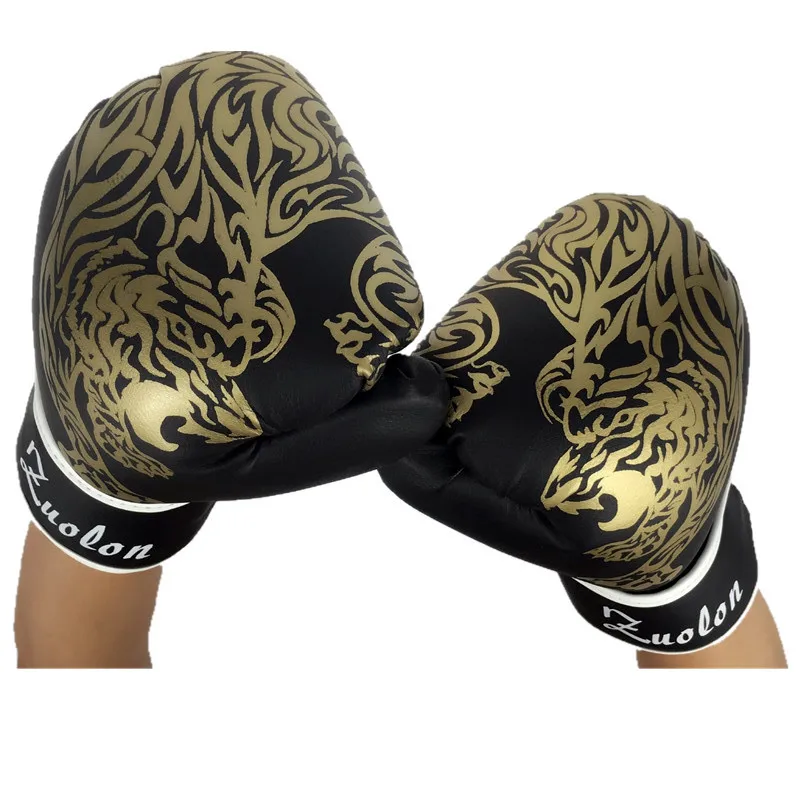 Боксерские перчатки Ego Muay Thai тренировочный ПУ кожаный ММА спарринг Пробивной