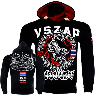 VSZAP ММА рок худи, зимняя куртка с длинным рукавом Толстовка с капюшоном кикбоксинг бой - Цвет: Model 8