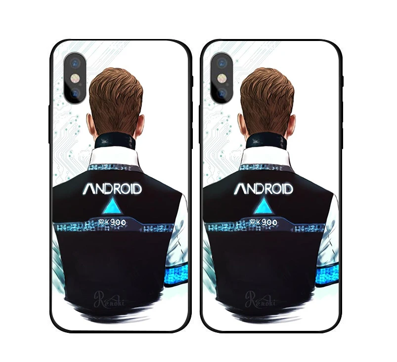 Чехол для телефона с Android RK900 Connor для iPhone X, 8, 6 s, 7 Plus, 5S, Detroit, чехол для samsung s8, s9 plus, S6, S7 Edge - Цвет: 18314