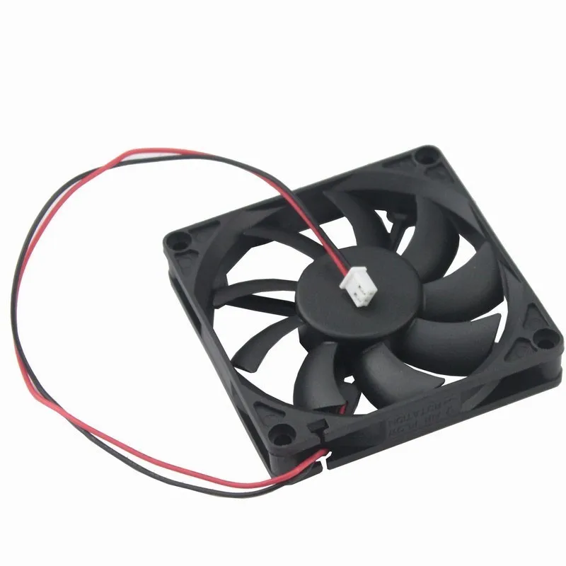 Gdstime 5 шт. 80x80x15 мм 2Pin DC 24 В охлаждающий вентилятор 80 x 15 два провода 8015 PC двигатель