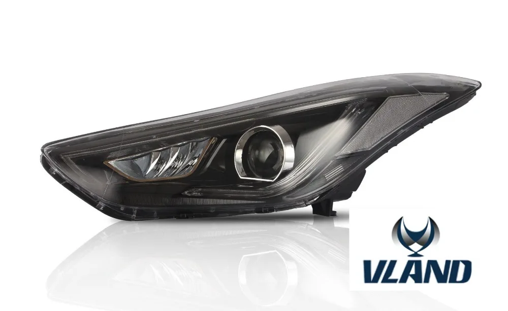 VLAND завод для автомобильных головных ламп Elantra светодиодные фары 2012 2014 2015 2017Elantra с