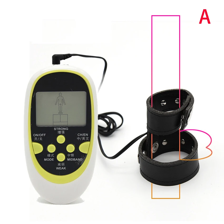Мужской Электрический пенис из искусственной кожи кольцо шок электро задержка