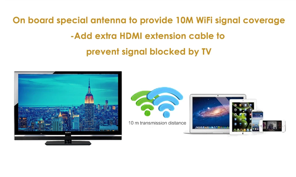 AnyCast M2 Plus DLNA беспроводной Airplay ключ приемник ТВ-палка Full HD 1080P HDMI tv Box Miracast для Android iOS