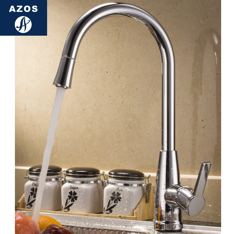 Смесители для кухонной раковины 2 цвета нержавеющая сталь хром полировка серебро